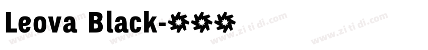 Leova Black字体转换 Leova Black字体转换